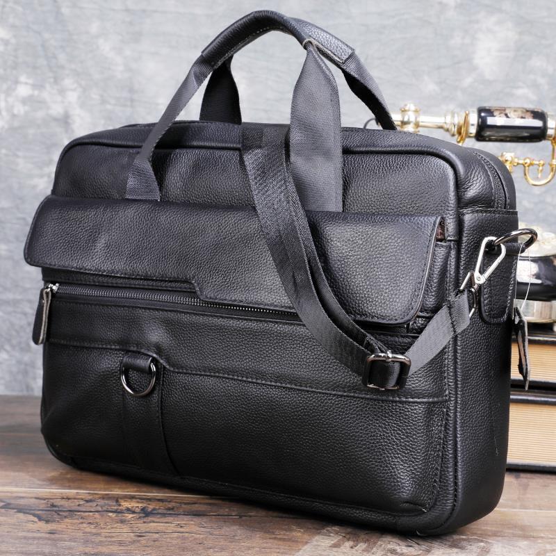 Laptop Accessories Travel Case - الرجال كبيرة جلد طبيعي حقيبة يد