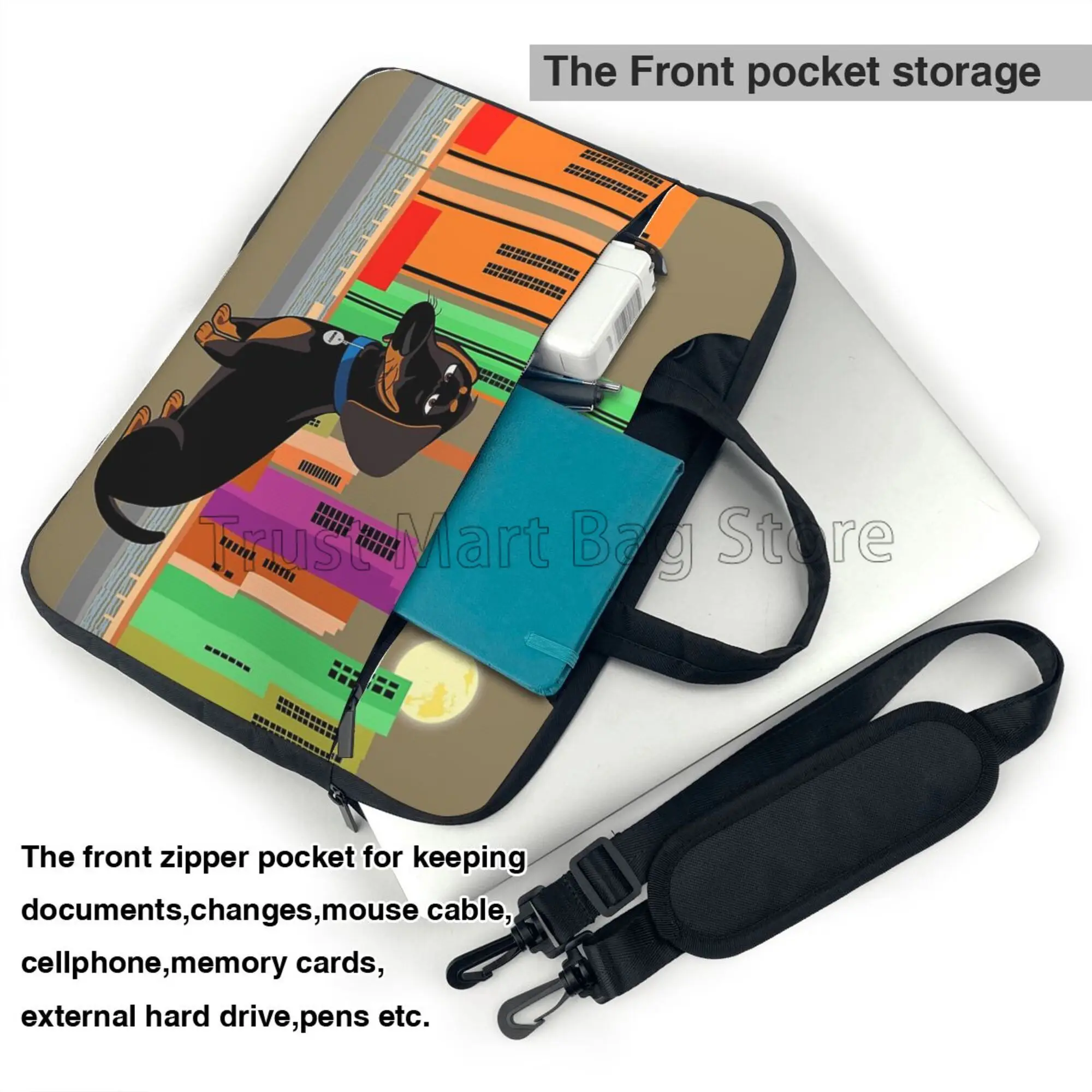 Dachshund طباعة حقيبة حمل الكم - مراجعة Laptop Accessories Travel Case وسعره