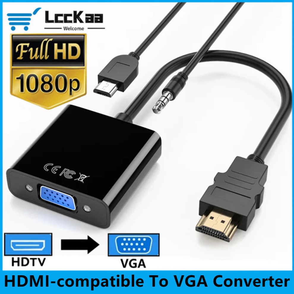 HDMI-متوافق مع كابل محول VGA H - مراجعة Hdmi Vga Adapter وسعره