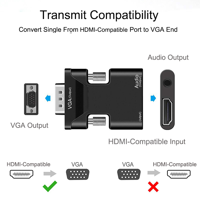 HDMI-متوافق مع محول VGA HD 108 - مراجعة Hdmi Vga Adapter وسعره
