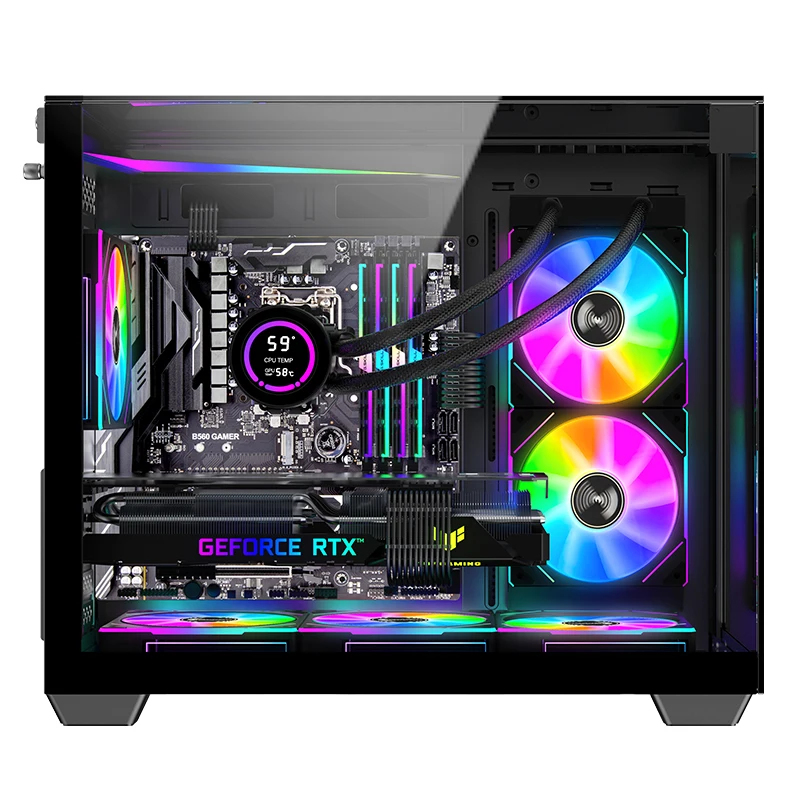 كمبيوتر ألعاب مكتبي مع معالج R - مراجعة Nvidia Vga Rtx 4060 وسعره