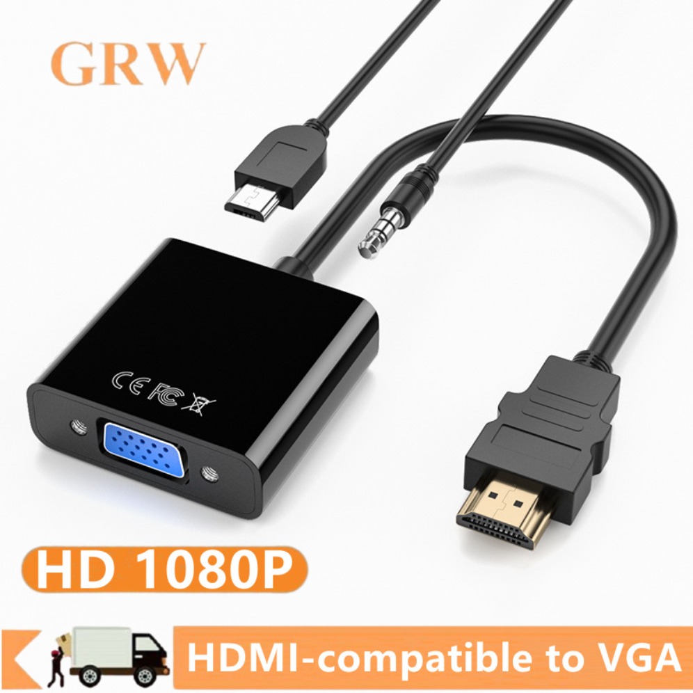 1080P HDMI-متوافق مع كابل محول - مراجعة Hdmi Vga Adapter وسعره