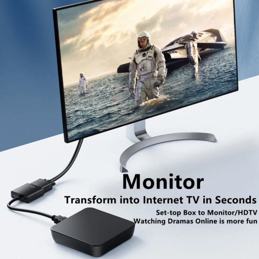 1080P HDMI-متوافق مع كابل محول - مراجعة Hdmi Vga Adapter وسعره