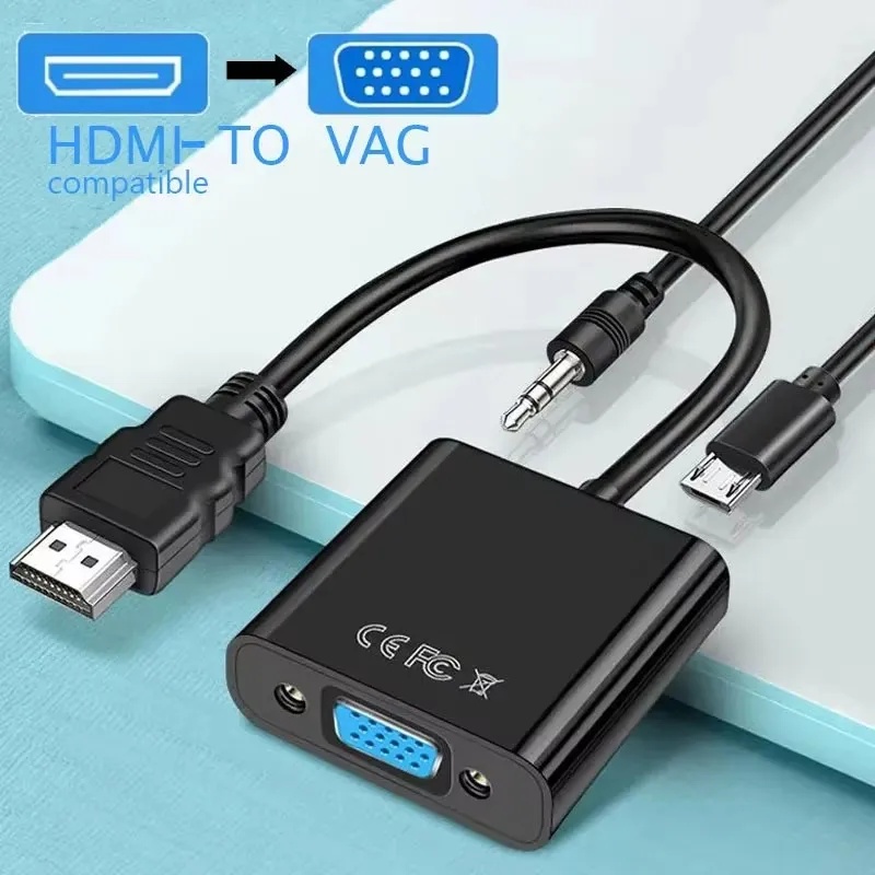 1-4 مجموعات من محولات كابل HDM - مراجعة Hdmi Vga Adapter وسعره