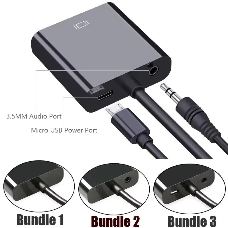 1-4 مجموعات من محولات كابل HDM - مراجعة Hdmi Vga Adapter وسعره
