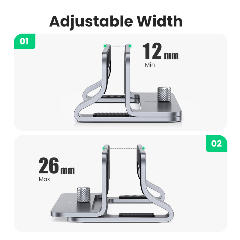 UGREEN-حامل حامل عمودي للكمبيو - مراجعة Laptop Accessories Organizer وسعره