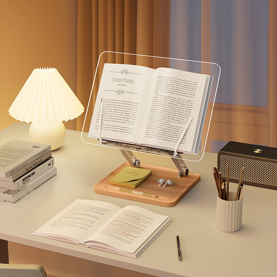حامل قراءة خشبي مع إضاءة، حامل - مراجعة Laptop Accessories Organizer وسعره
