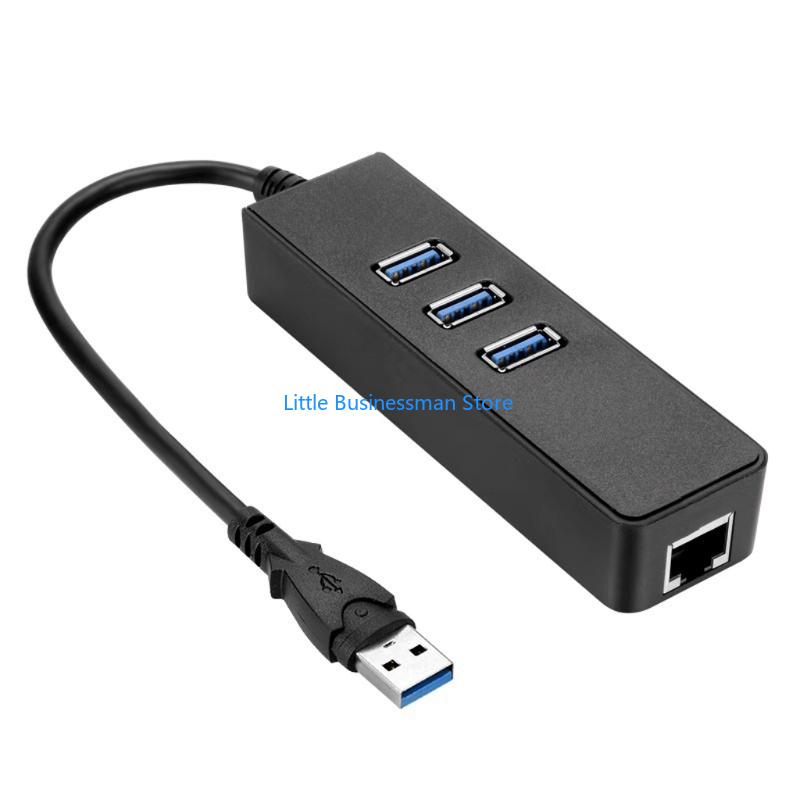 محول USB Ethernet مزود بثلاثة  - مراجعة Laptop Accessories You Need وسعره