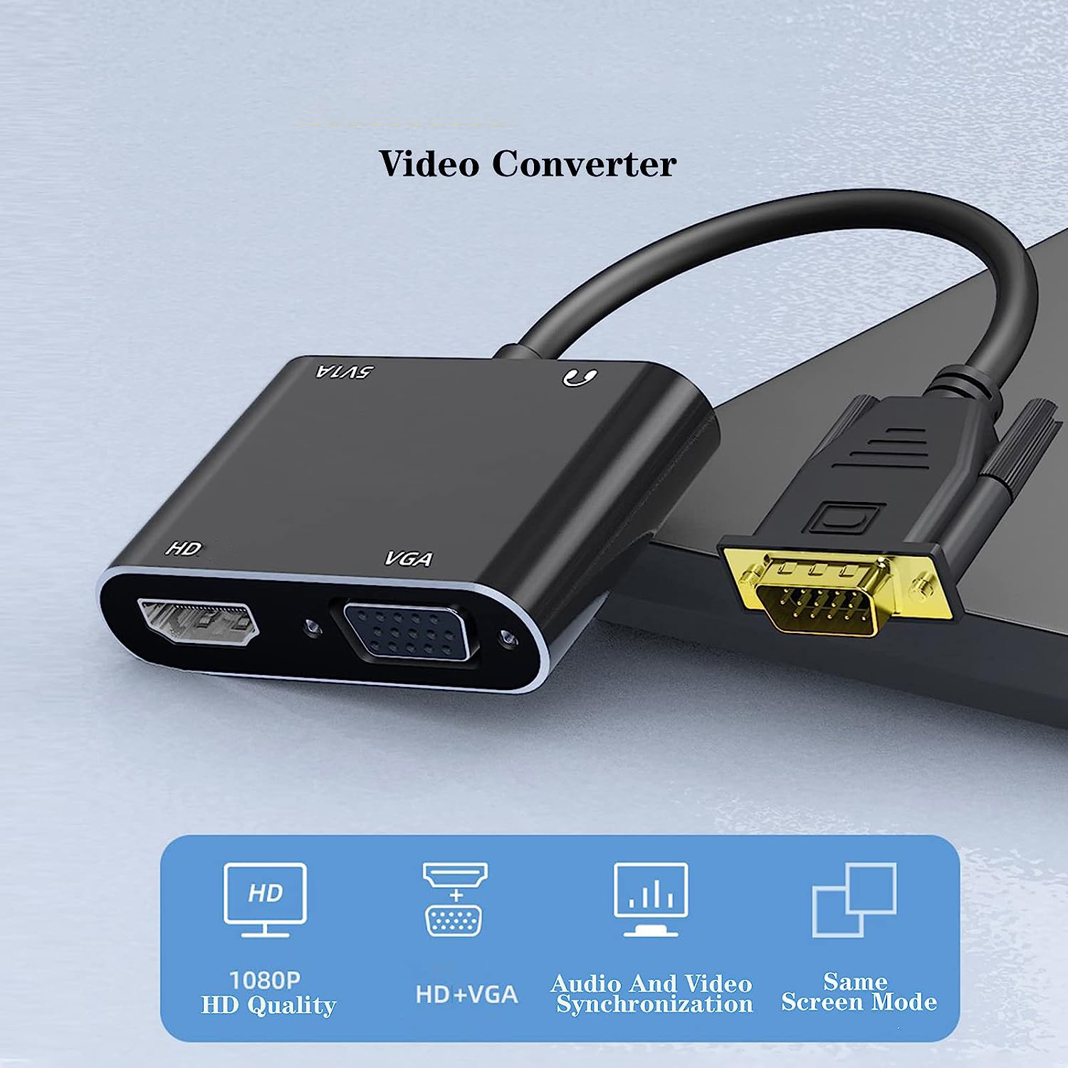 محول عرض متوافق مع VGA (المضيف - مراجعة Hdmi Vga Adapter وسعره