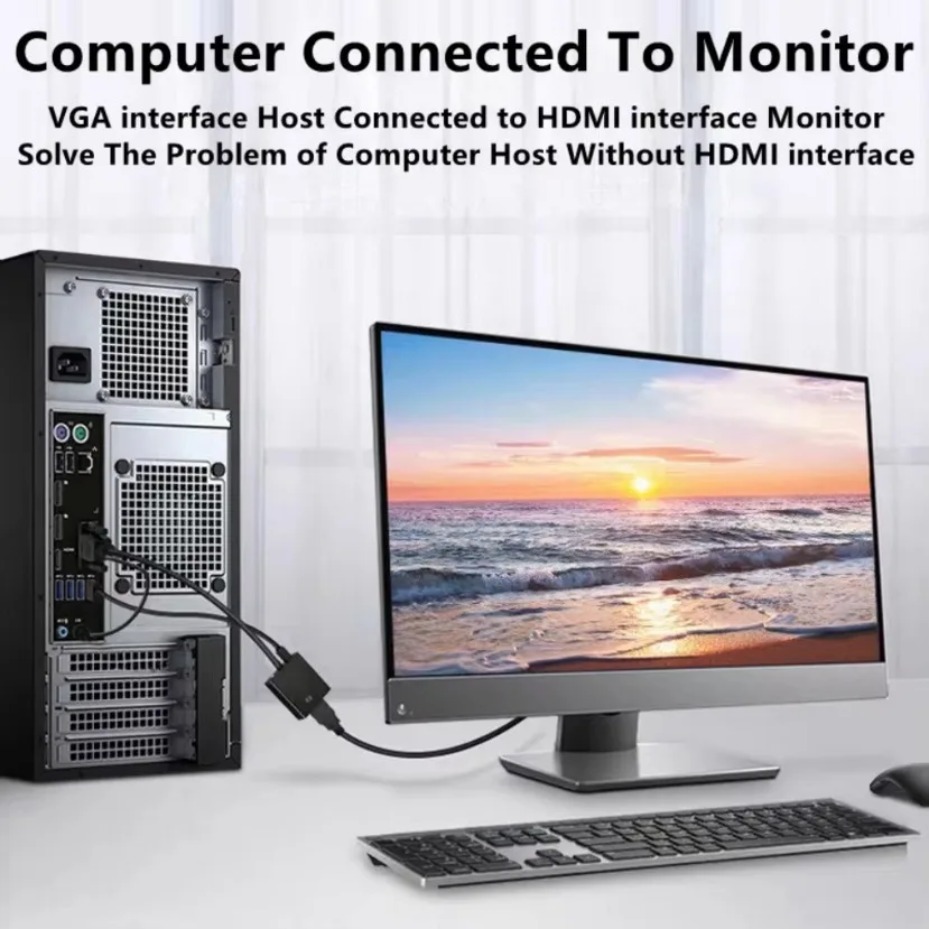 محول من VGA إلى HDMI مع كابل ص - مراجعة Hdmi Vga Adapter وسعره